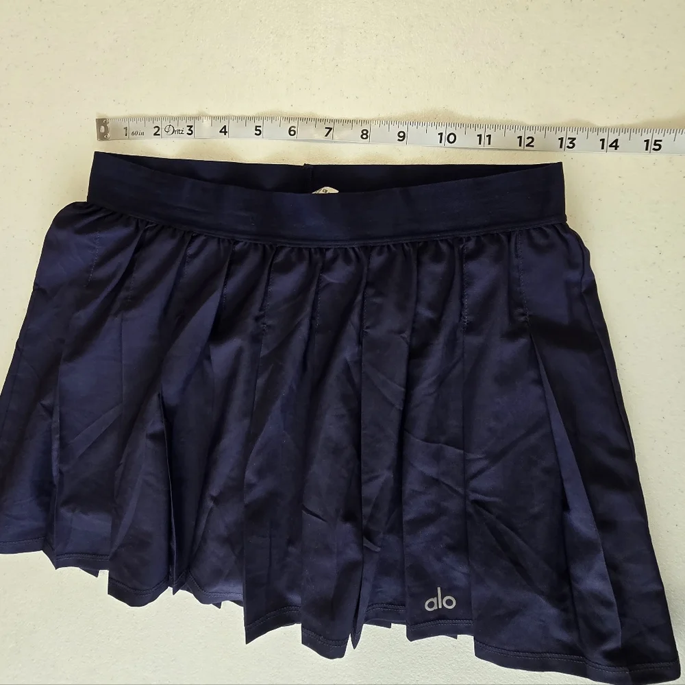 Alo‎ Yoga Varsity Tennis Skirt True Navy Women's Small